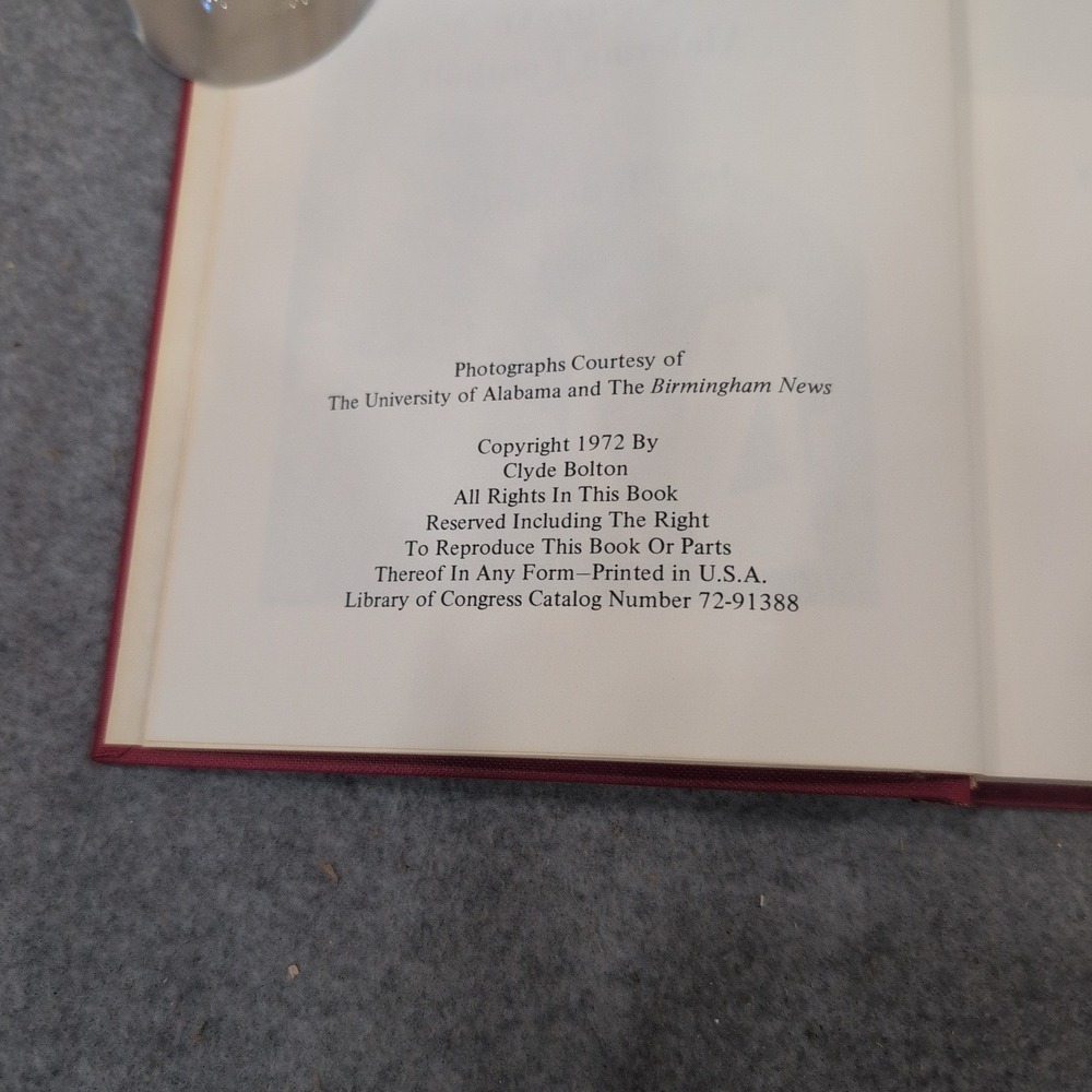 The Crimson Tide A Story of Alabama Football Clyde Bolton Signed 1972 Hardcover - Picture 5 of 7